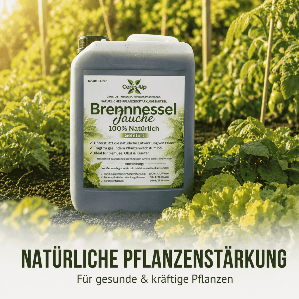 Brennnesseljauche 5L gefiltert – Pflanzenstärkungsmittel | Ceres-Up