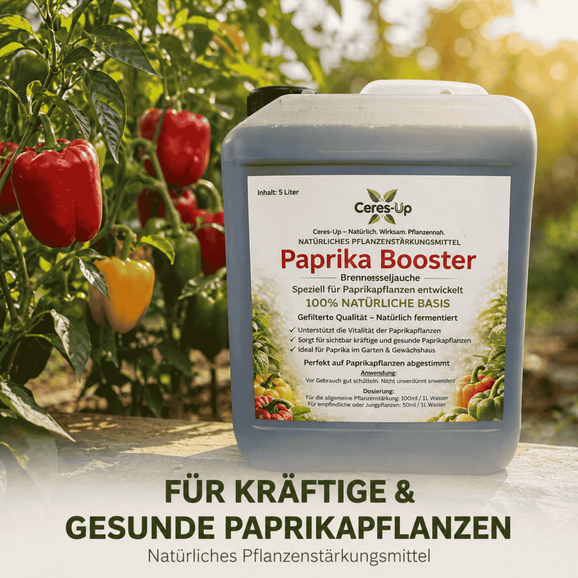 Ceres-Up Paprika Booster – Pflanzenstärkung für kräftige Paprika-Pflanzen